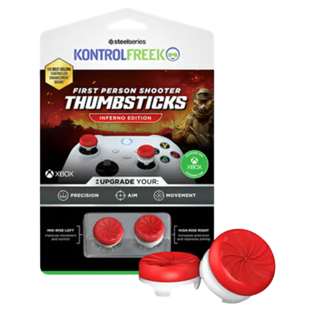 Empuñadura para Xbox Inferno Red White KontrolFreek