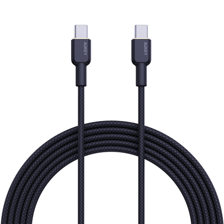 AUKEY CB-NCC Cable USB-C a USB-C de 60 W y 1.8 m negro