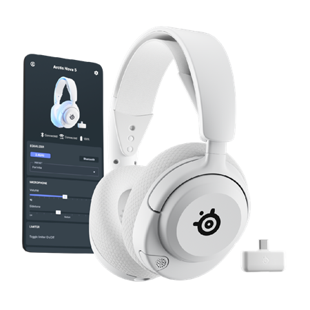 Auriculares Inalámbricos SteelSeries Arctis Nova 5P - Blanco